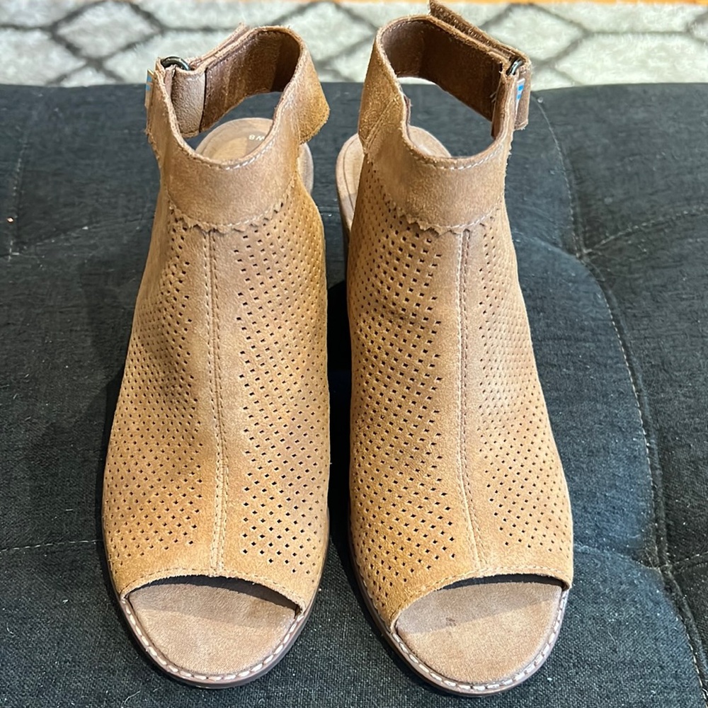 Tan booties